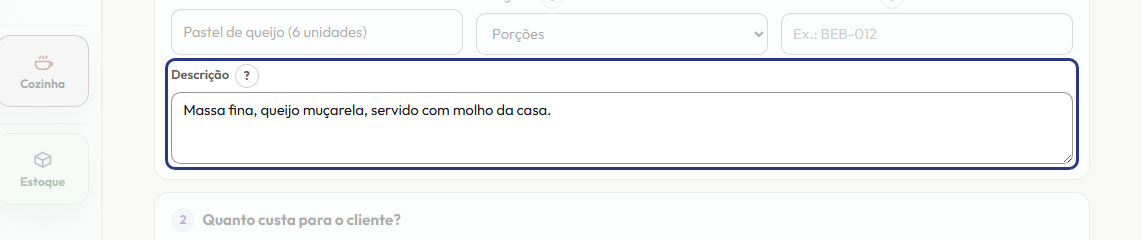 A tela do +Freela com o ponto de que o passo 7 fala em destaque