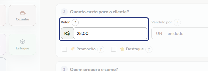 A tela do +Freela com o ponto de que o passo 8 fala em destaque