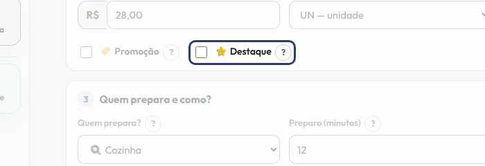A tela do +Freela com o ponto de que o passo 11 fala em destaque