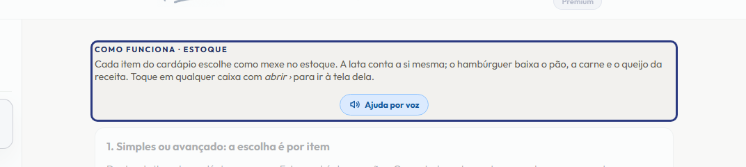 A tela do +Freela com o ponto de que o passo 1 fala em destaque