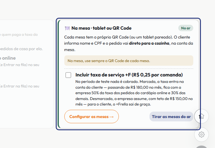 A tela do +Freela com o ponto de que o passo 18 fala em destaque