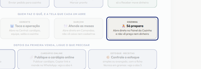 A tela do +Freela com o ponto de que o passo 14 fala em destaque