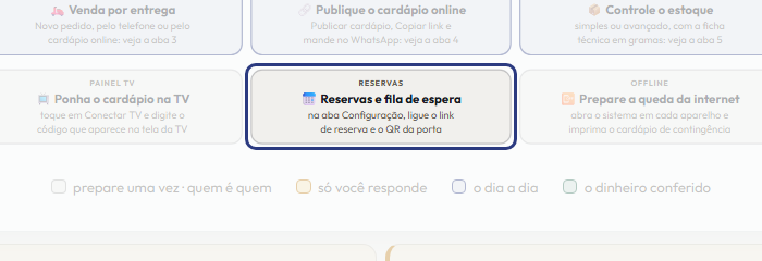 A tela do +Freela com o ponto de que o passo 19 fala em destaque