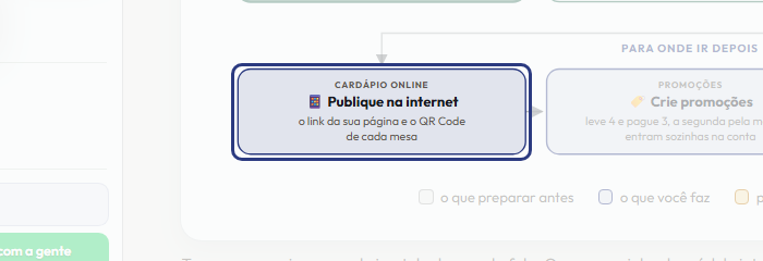 A tela do +Freela com o ponto de que o passo 15 fala em destaque