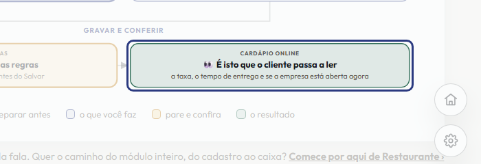 A tela do +Freela com o ponto de que o passo 9 fala em destaque