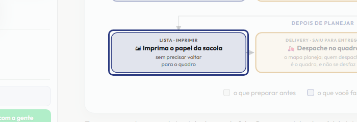A tela do +Freela com o ponto de que o passo 10 fala em destaque