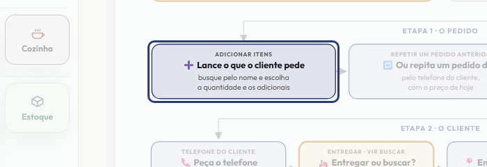 A tela do +Freela com o ponto de que o passo 7 fala em destaque