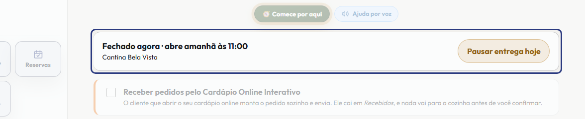 A tela do +Freela com o ponto de que o passo 2 fala em destaque