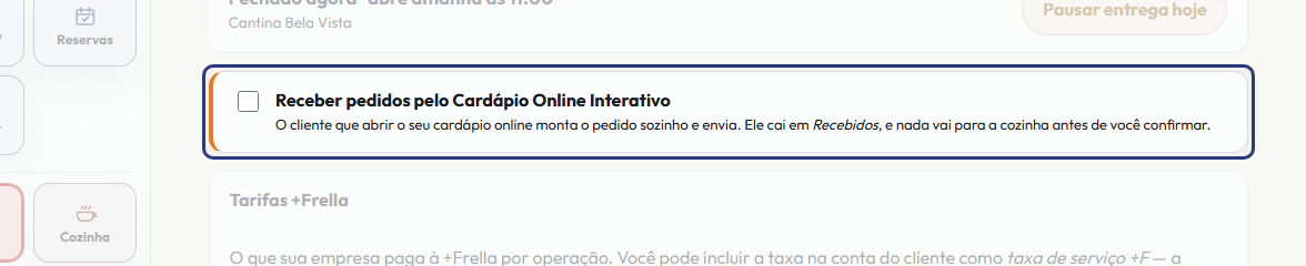A tela do +Freela com o ponto de que o passo 4 fala em destaque