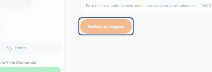 A tela do +Freela com o ponto de que o passo 8 fala em destaque