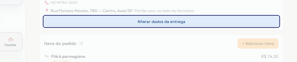 A tela do +Freela com o ponto de que o passo 3 fala em destaque