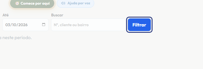 A tela do +Freela com o ponto de que o passo 3 fala em destaque