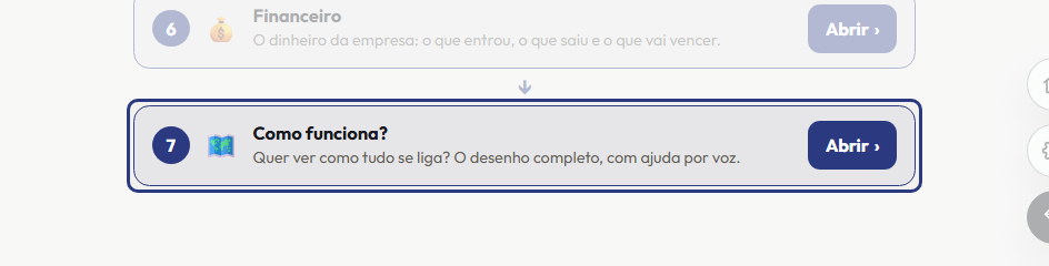 A tela do +Freela com o ponto de que o passo 7 fala em destaque