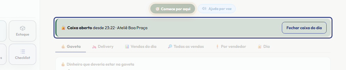 A tela do +Freela com o ponto de que o passo 1 fala em destaque