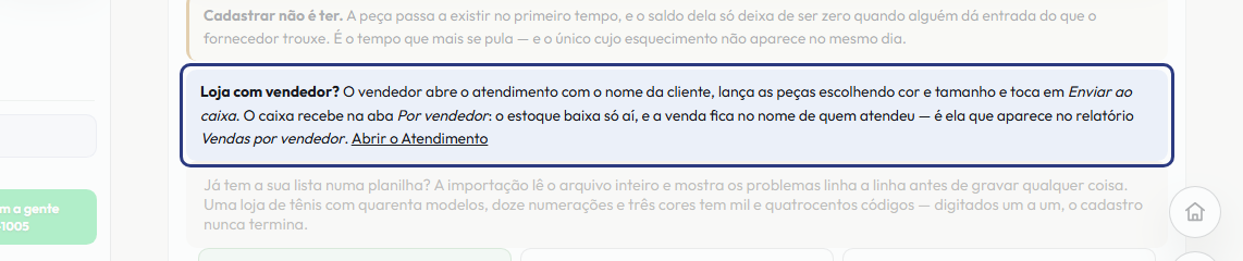 A tela do +Freela com o ponto de que o passo 7 fala em destaque