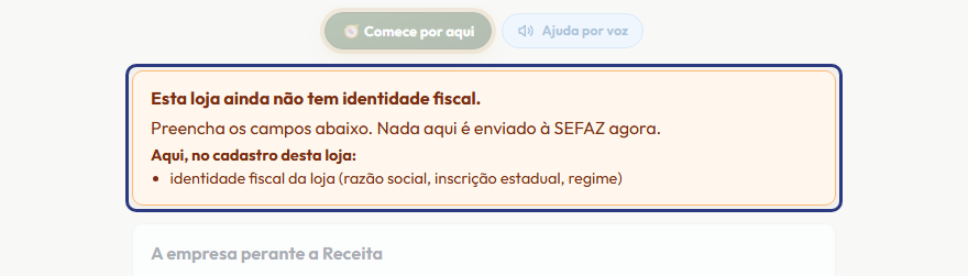 A tela do +Freela com o ponto de que o passo 1 fala em destaque