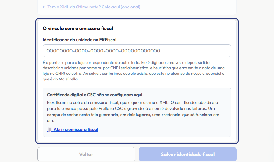 A tela do +Freela com o ponto de que o passo 6 fala em destaque