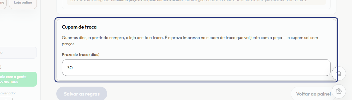 A tela do +Freela com o ponto de que o passo 6 fala em destaque