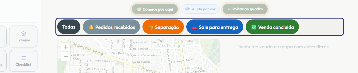 A tela do +Freela com o ponto de que o passo 2 fala em destaque