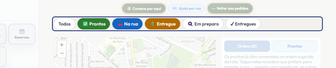 A tela do +Freela com o ponto de que o passo 2 fala em destaque