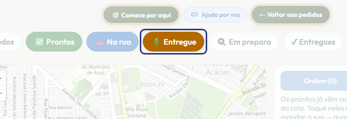 A tela do +Freela com o ponto de que o passo 3 fala em destaque