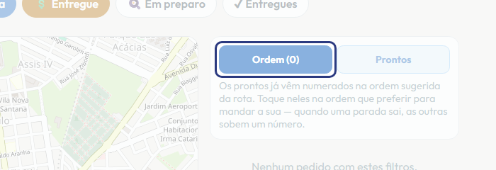 A tela do +Freela com o ponto de que o passo 6 fala em destaque