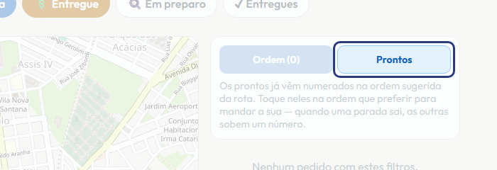 A tela do +Freela com o ponto de que o passo 7 fala em destaque