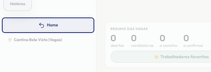 A tela do +Freela com o ponto de que o passo 7 fala em destaque