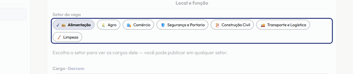 A tela do +Freela com o ponto de que o passo 4 fala em destaque