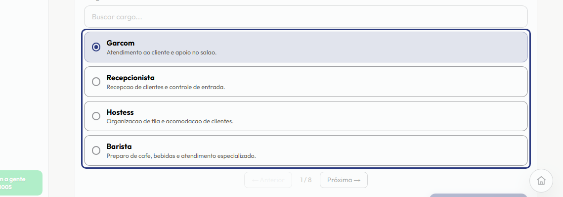A tela do +Freela com o ponto de que o passo 6 fala em destaque