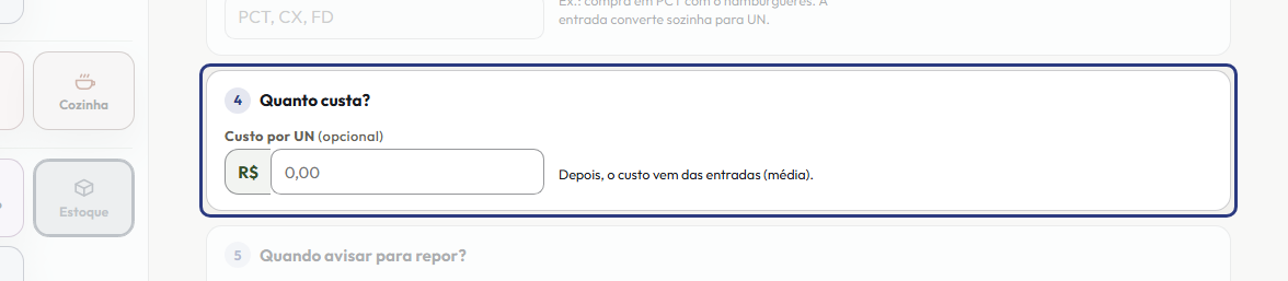 A tela do +Freela com o ponto de que o passo 5 fala em destaque