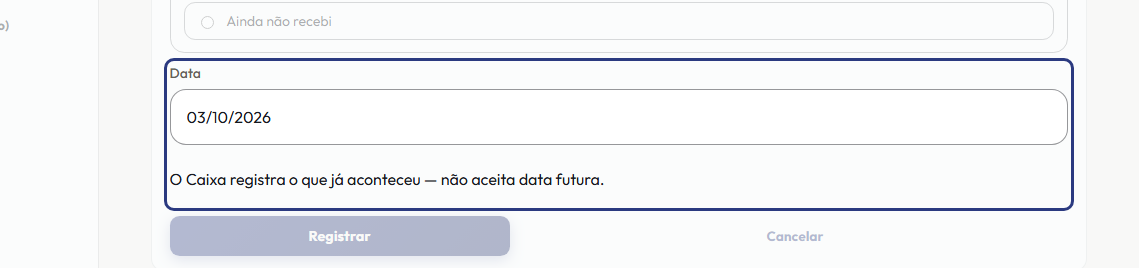 A tela do +Freela com o ponto de que o passo 9 fala em destaque