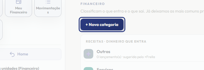 A tela do +Freela com o ponto de que o passo 5 fala em destaque