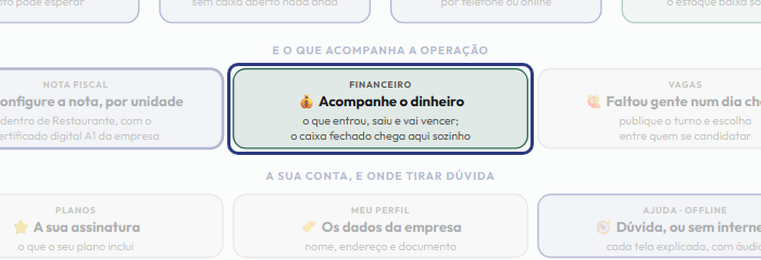 A tela do +Freela com o ponto de que o passo 12 fala em destaque