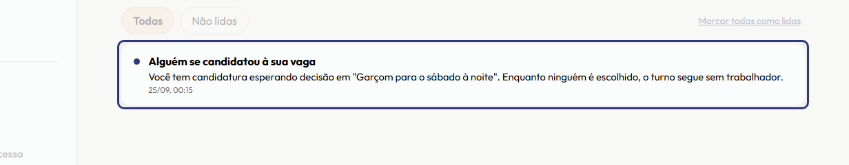 A tela do +Freela com o ponto de que o passo 2 fala em destaque