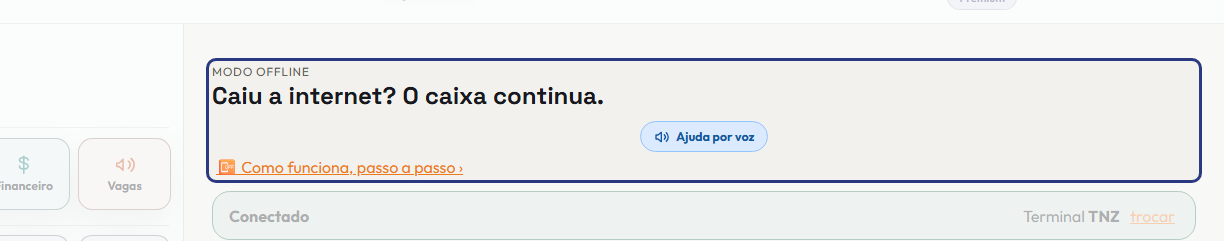 A tela do +Freela com o ponto de que o passo 1 fala em destaque