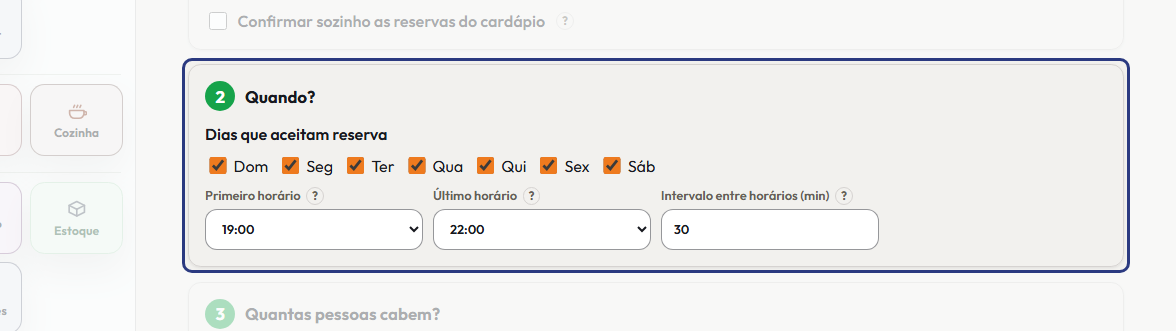 A tela do +Freela com o ponto de que o passo 2 fala em destaque