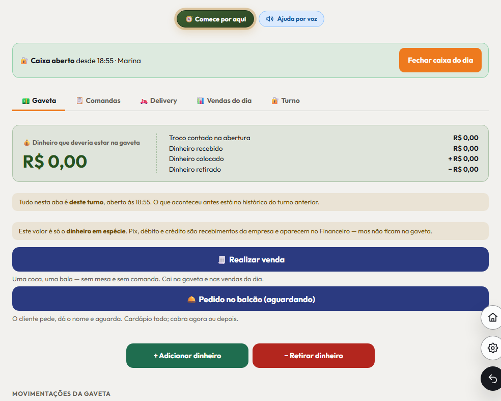 A tela do +Freela de que este passo fala, inteira