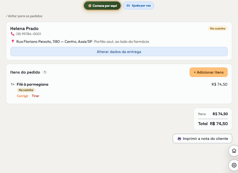 A tela do +Freela de que este passo fala, inteira