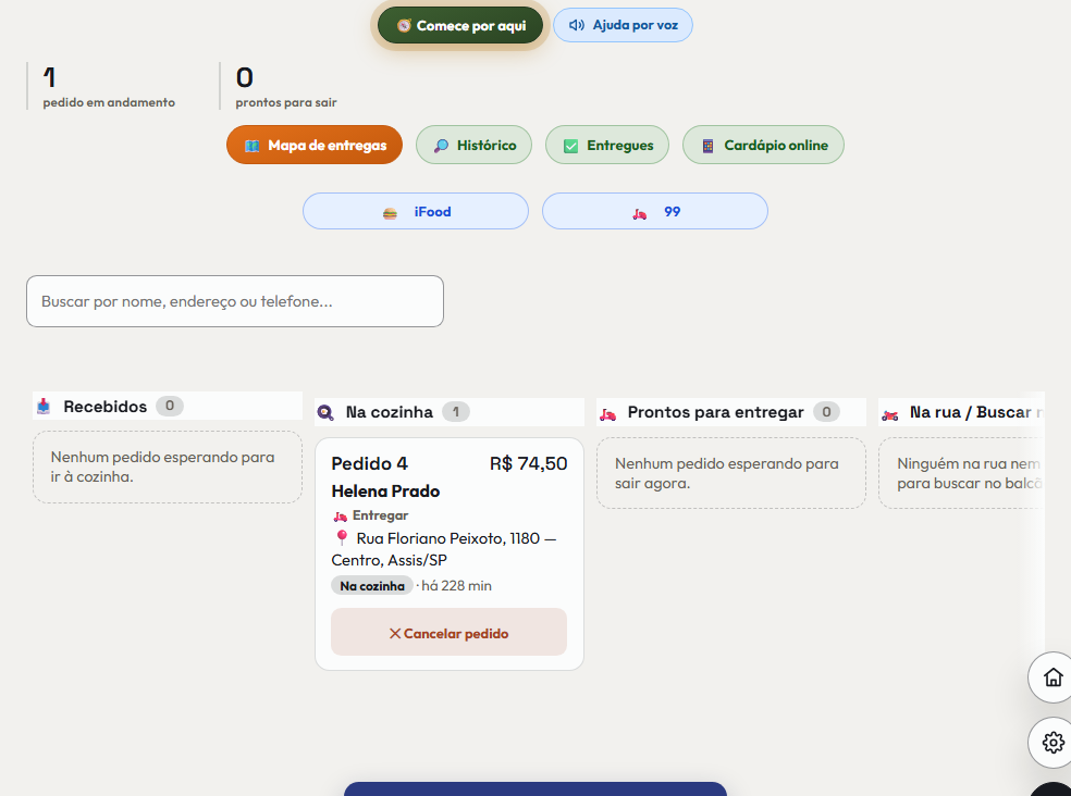 A tela do +Freela de que este passo fala, inteira