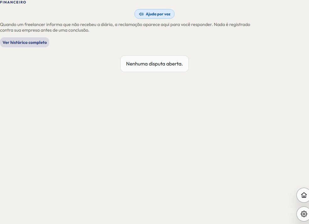 A tela do +Freela de que este passo fala, inteira