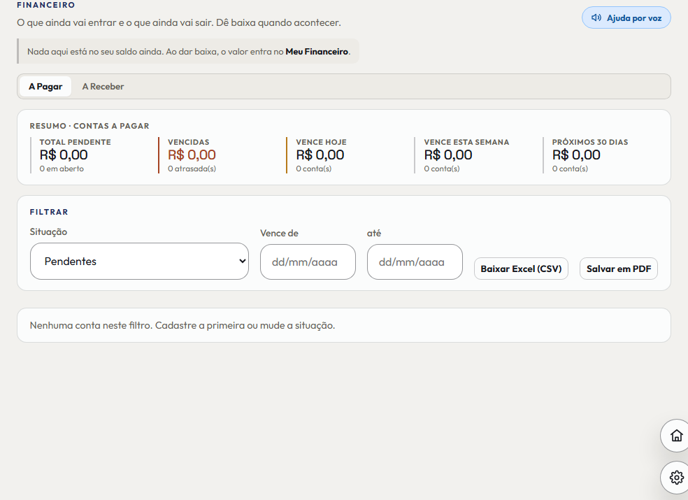 A tela do +Freela de que este passo fala, inteira