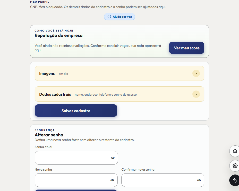 A tela do +Freela de que este passo fala, inteira