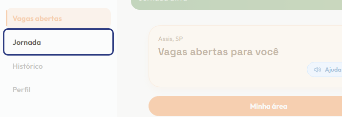A tela do +Freela com o ponto de que o passo 4 fala em destaque