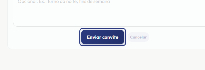 A tela do +Freela com o ponto de que o passo 9 fala em destaque